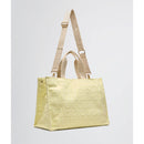 Tote Bag Large LIU JO in Tessuto Jacquard Giallo Chiaro