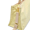 Tote Bag Large LIU JO in Tessuto Jacquard Giallo Chiaro