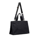 Tote Bag Large LIU JO in Tessuto Jaquard Nero