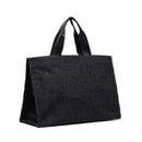 Tote Bag Large LIU JO in Tessuto Jaquard Nero