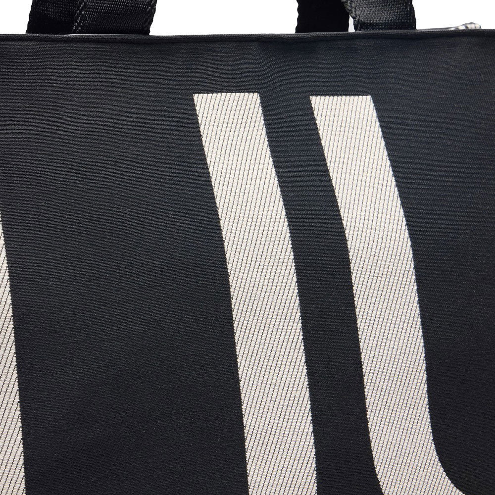 Tote Bag Large LIU JO in Tessuto Jacquard Monogram Nero