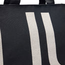Tote Bag Large LIU JO in Tessuto Jacquard Monogram Nero