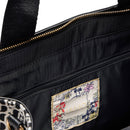 Tote Bag Large LIU JO in Tessuto Jacquard Monogram Nero