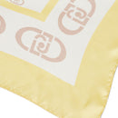 Foulard Donna 120 x 120 cm LIU JO Better Giallo con Logo
