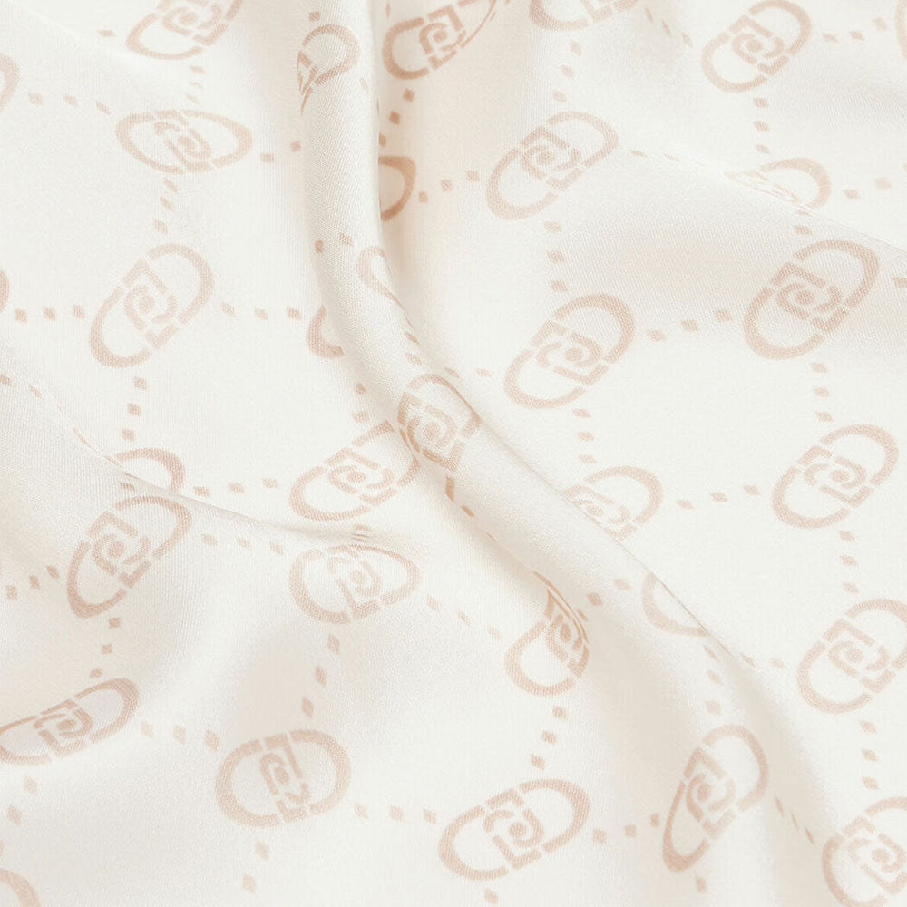 Foulard Donna 120 x 120 cm LIU JO Better Giallo con Logo