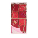 Stola Donna 90 x 180 cm LIU JO Better Rossa con Motivo Grafico con Logo