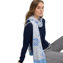 LIU JO 
Damen Stola 90x180cm in Hellblau Modal mit Logo