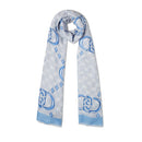LIU JO 
Damen Stola 90x180cm in Hellblau Modal mit Logo