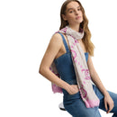 Stola Donna 90 x 180 cm LIU JO in Modal Rosa con Logo