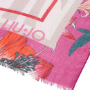 LIU JO 
Damen Stola 90x180cm Floral Animal Print Rot
