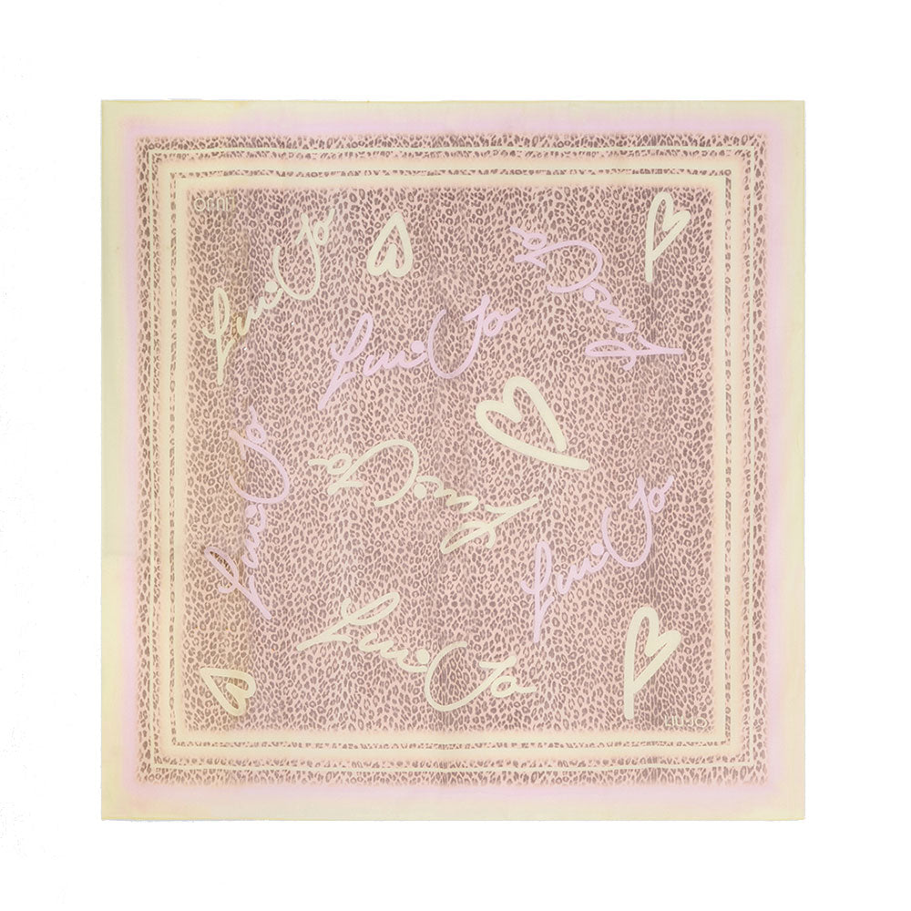 Foulard Donna 120 x 120 cm LIU JO Better stampa Animalier Giallo