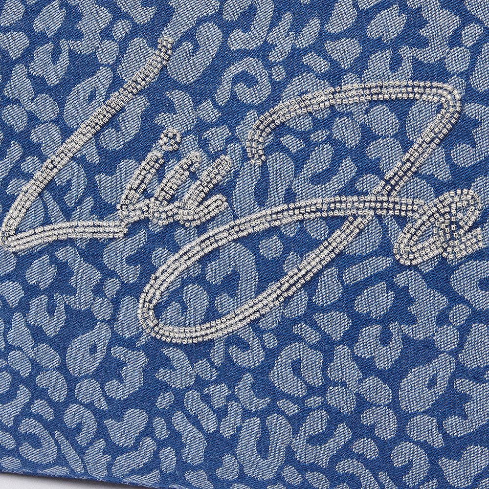 Tote Bag Large LIU JO in Denim stampa Animalier