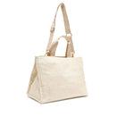 Großer Shopper LIU JO aus cremweißem Strick mit Jacquard-Logo