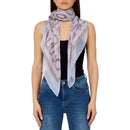 Foulard Donna 120 x 120 cm LIU JO in Tessuto Stampato Blu Chiaro