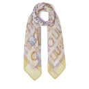 Foulard Donna 120 x 120 cm LIU JO in Tessuto Stampato Giallo