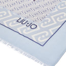 Stola Donna 90 x 180 cm LIU JO in Modal stampa Animalier Dusty Blue