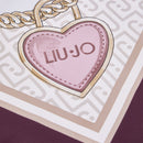 Foulard Donna 120 x 120 cm LIU JO in Tessuto stampa Fiocco Marrone