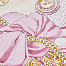 Foulard Donna 120 x 120 cm LIU JO in Tessuto stampa Fiocco Rosa