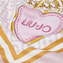 Foulard Donna 120 x 120 cm LIU JO in Tessuto stampa Fiocco Rosa