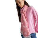 Stola Donna 70 x 180 cm LIU JO con Logo Jacquard Rosa