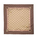 Foulard Donna 120 x 120 cm LIU JO con Logo Monogram Mocha