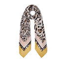 Foulard Donna 120 x 120 cm LIU JO motivo Animalier con Logo Giallo