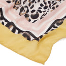 Foulard Donna 120 x 120 cm LIU JO motivo Animalier con Logo Giallo