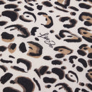 Foulard Donna 120 x 120 cm LIU JO motivo Animalier con Logo Giallo