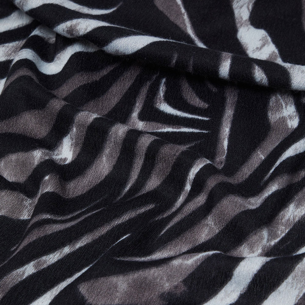 Foulard Donna 120 x 120 cm LIU JO motivo Pitonato con Logo Nero