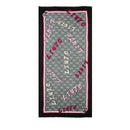 Stola Donna 90 x 180 cm LIU JO stampa Monogram Nero