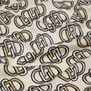 Foulard Donna 120 x 120 cm LIU JO Better Mix Print con Logo Monogram Marrone