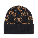 Berretto Donna LIU JO in Misto Viscosa Nero con Logo Monogram Jacquard