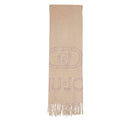 Stola Donna 65 x 180 cm LIU JO in Tessuto Garzato Desert Taupe con Logo Embossed