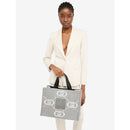 Shopping Bag Donna LIU JO in Tessuto Logato Grey Cloud