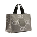 Shopping Bag Donna LIU JO in Tessuto Logato Grey Cloud