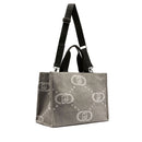 Shopping Bag Donna LIU JO in Tessuto Logato Grey Cloud