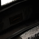 Shopping Bag Donna LIU JO in Tessuto stampa Check Nero