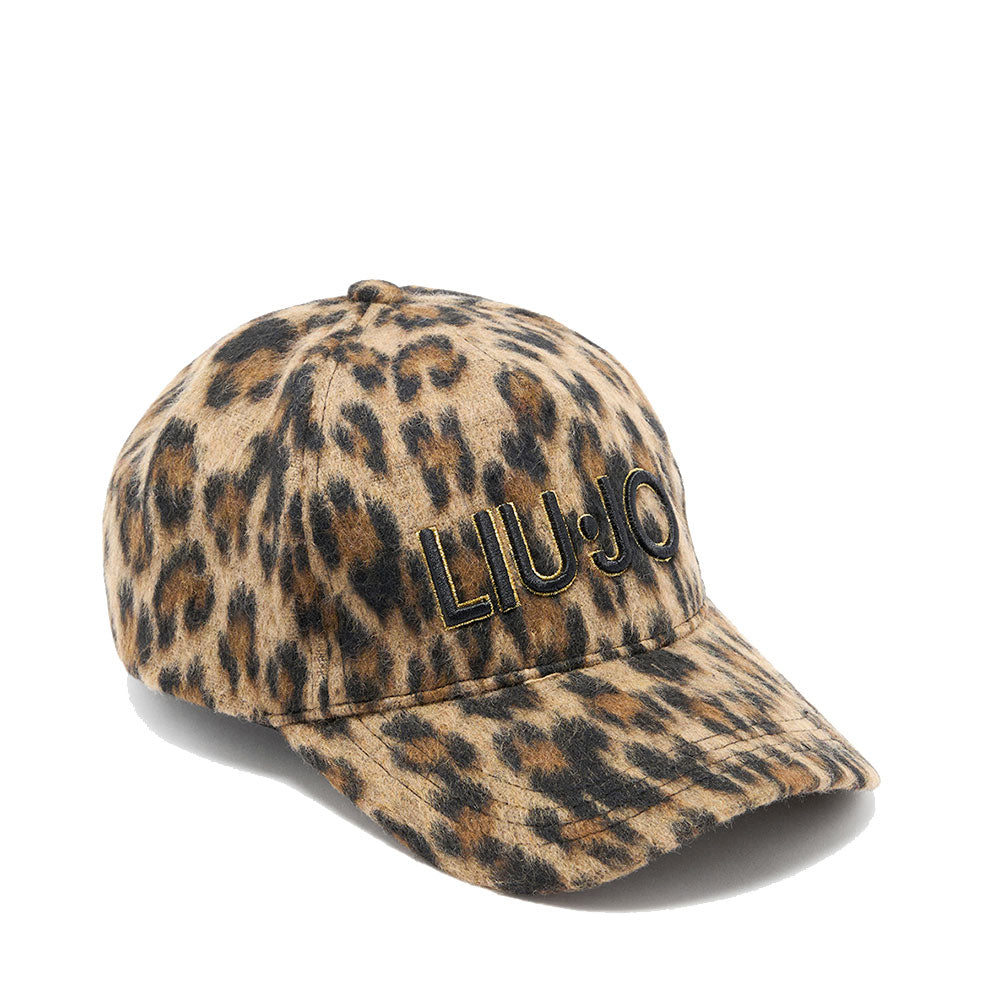 Cappello da Baseball Donna LIU JO in Tessuto stampa Animalier