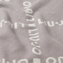 Stola Donna 70 x 180 cm LIU JO in Tessuto Grigio con Logo Jacquard e Frange