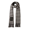 Stola Donna 67 x 185 cm LIU JO in Tessuto Jacquard con Motivo Vichy Nero