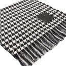 Stola Donna 67 x 185 cm LIU JO in Tessuto Jacquard con Motivo Vichy Nero