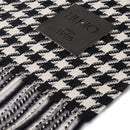 Stola Donna 67 x 185 cm LIU JO in Tessuto Jacquard con Motivo Vichy Nero