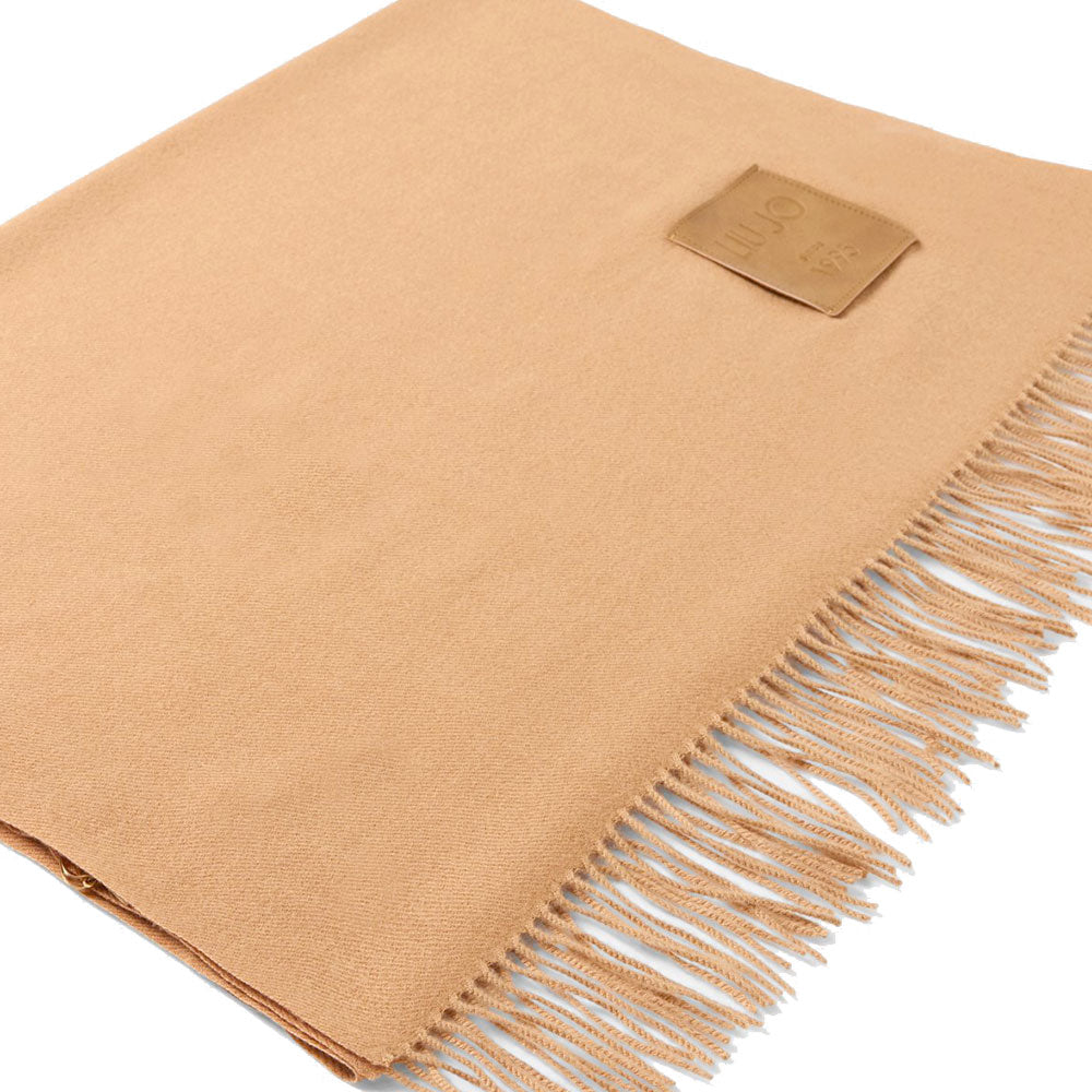 Stola Donna 70 x 180 cm LIU JO in Tessuto Garzato color Cammello