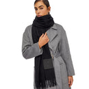 Stola Donna 70 x 180 cm LIU JO in Tessuto Garzato Nero