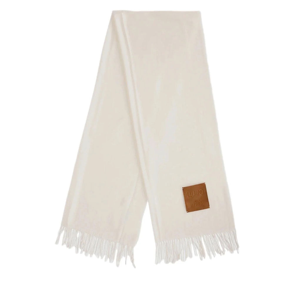 Stola Donna 70 x 180 cm LIU JO in Tessuto Garzato Beige Chiaro