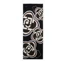 Stola Donna 70 x 180 cm LIU JO in Viscosa Nera stampa Logo
