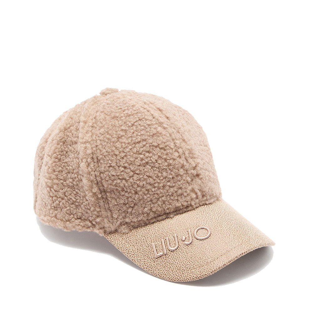 Cappello da Baseball Donna LIU JO in Eco Fur Beige