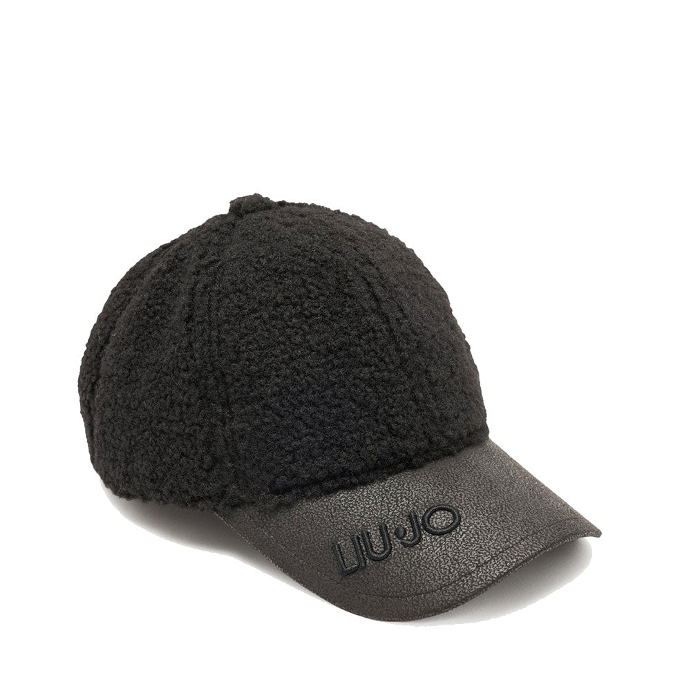 Cappello da Baseball Donna LIU JO in Eco Fur Nero