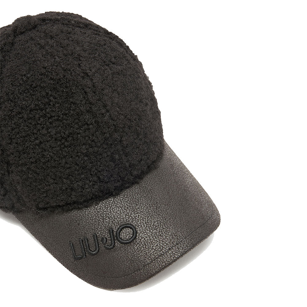Cappello da Baseball Donna LIU JO in Eco Fur Nero