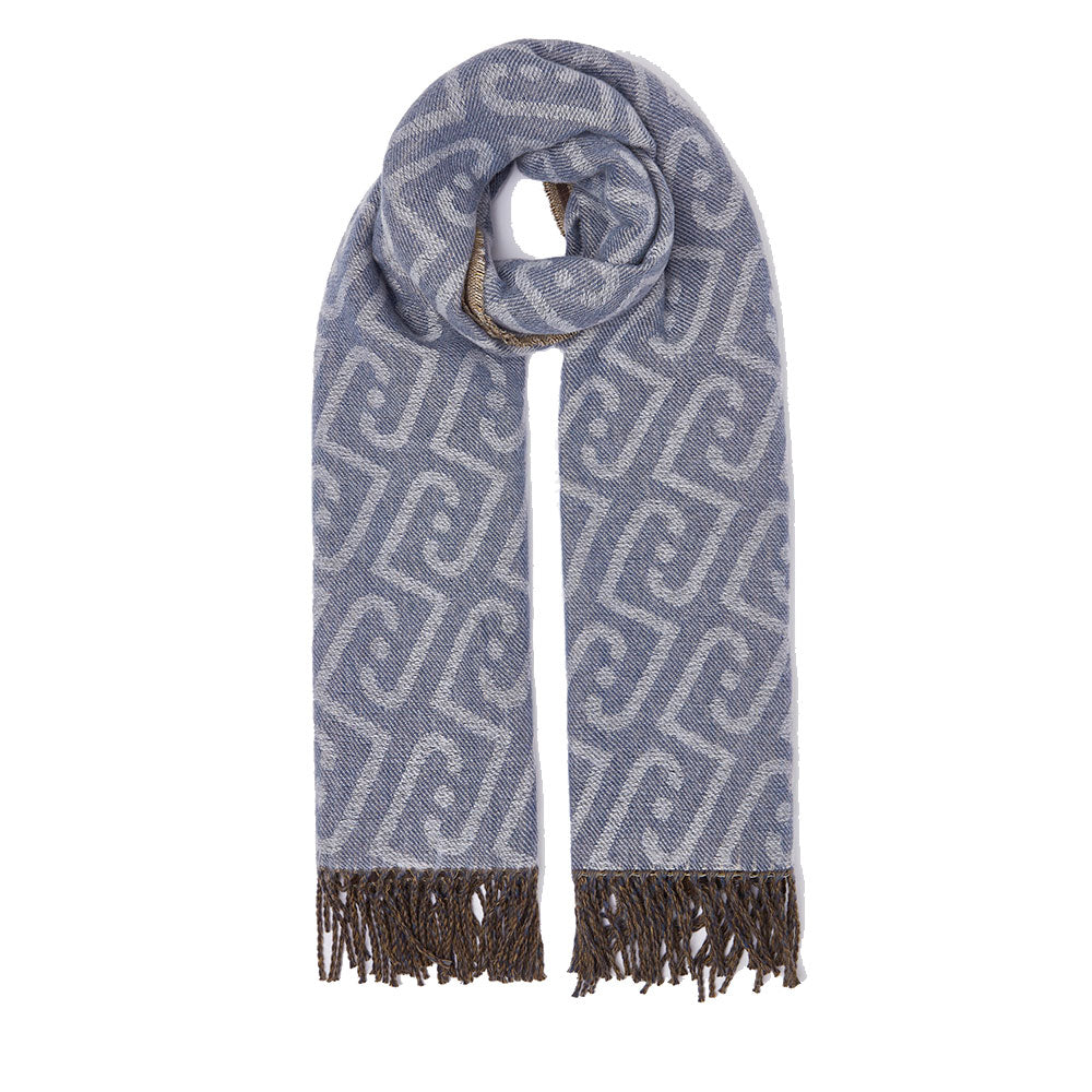 Sciarpa Donna 65 x 180 cm LIU JO con Logo Monogram color Denim